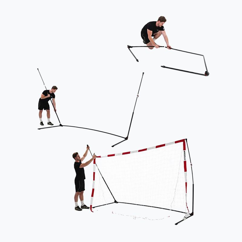 Házenkářská branka QuickPlay 300 x 200 cm bílá/červená 3