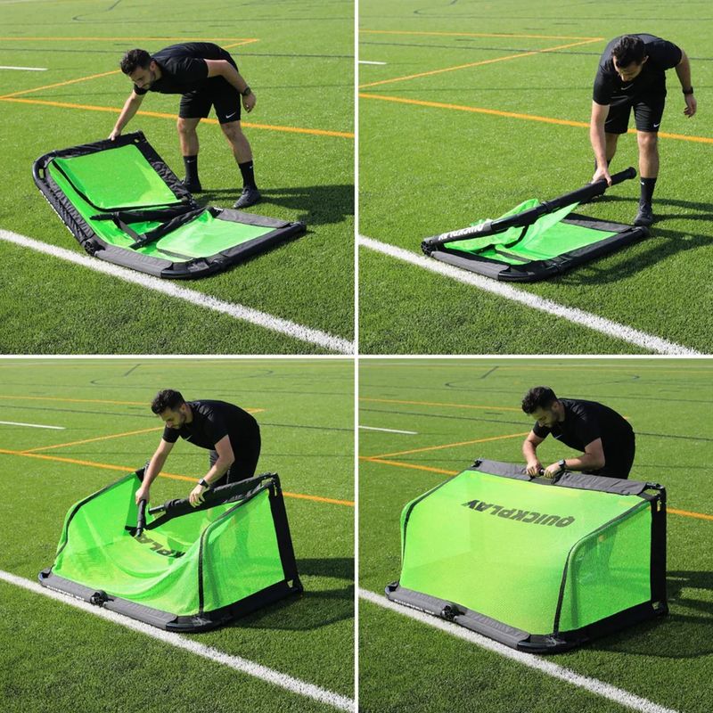 Fotbalová branka Quickplay Pro Alu Training 150 x 100 cm black/green 8