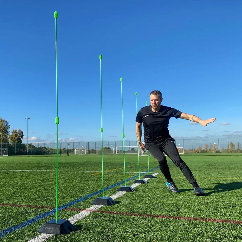 Tréninkové tyče QuickPlay Agility Poles 10 szt. green 4