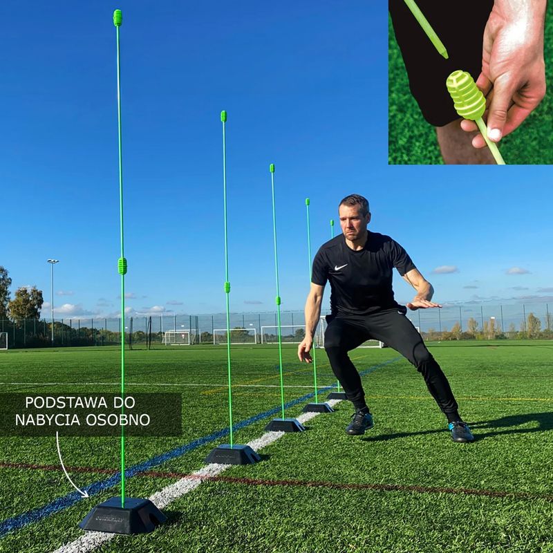 Tréninkové tyče QuickPlay Agility Poles 10 szt. green 6