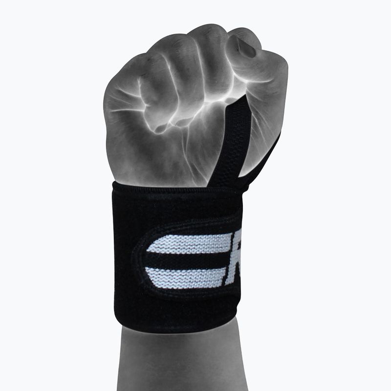 Bandáže na zápěstí RDX Gym Wrist Wrap Pro černé WAH-W2B 3