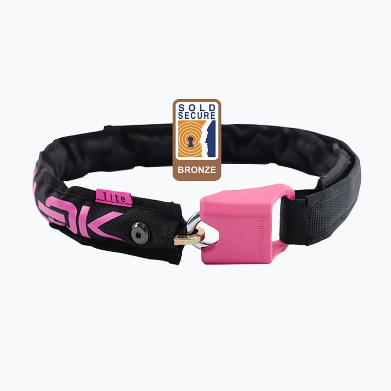 Cyklistický zámek Hiplok Lite black/pink 2
