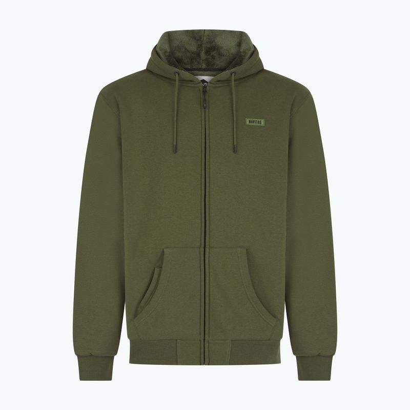 Pánská mikina Navitas Sherpa Zip Hoody green