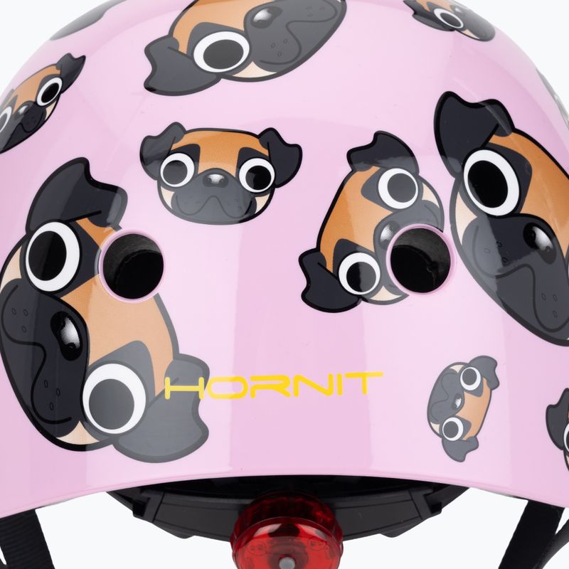 Dětská helma na kolo Hornit  Pug pink/brown 7