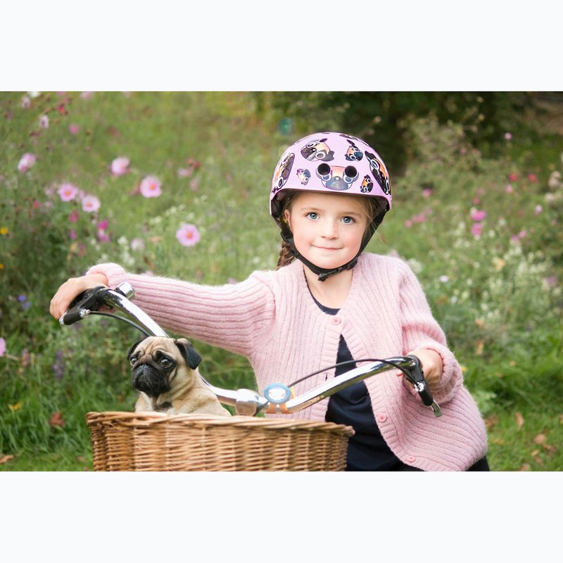 Dětská helma na kolo Hornit  Pug pink/brown 9