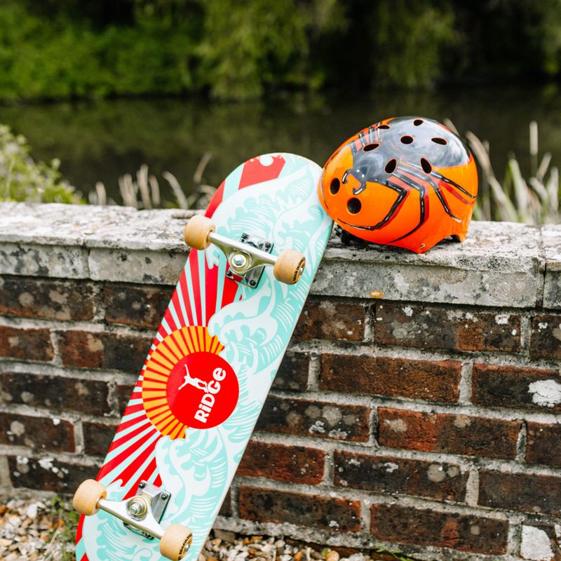 Dětská helma na kolo Hornit  Spider orange/black 9