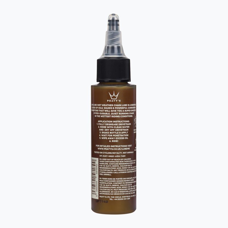 Peaty's Linklube Wet Chain Lube Pwl-120-72 hnědá 83860 2