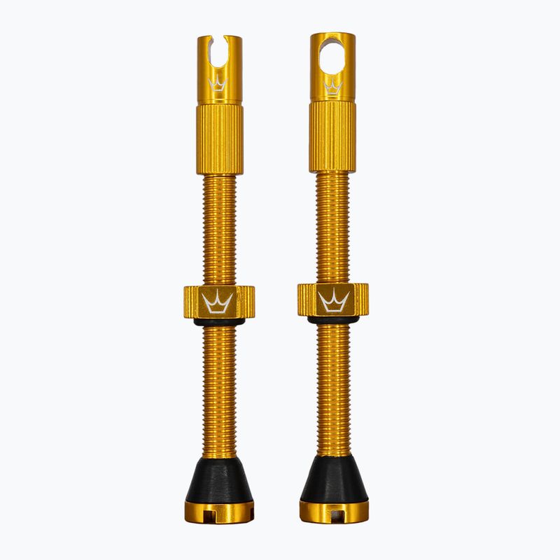 Sada ventilků Peaty's X Chris King MK2 Presta 60 mm gold