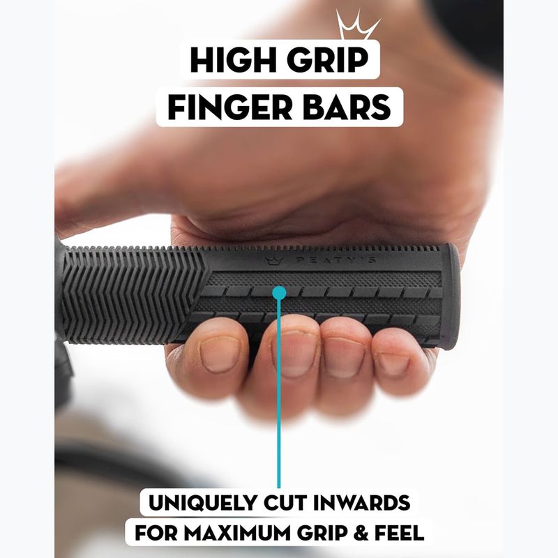 Gripy na řídítka Peaty's Monarch Knurl Thin black 2