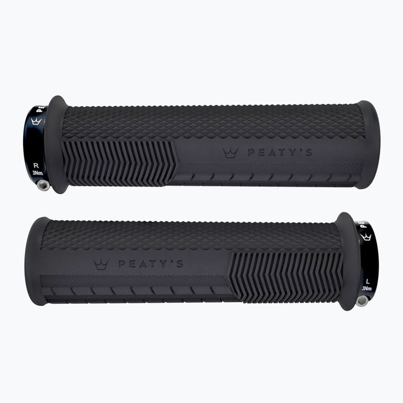 Gripy na řídítka Peaty's Monarch Knurl Thick black