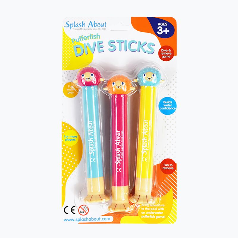 Splash About Pufferfish Divesticks 3 ks barva SADSP 3