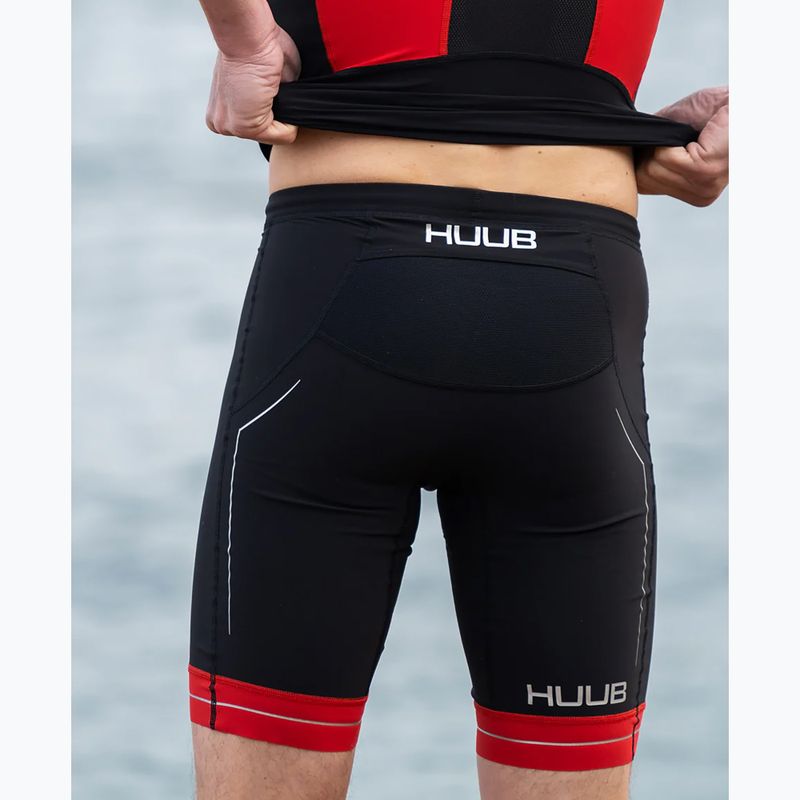 HUUB Pánské triatlonové šortky Race Tri Short black/red RCSH 5