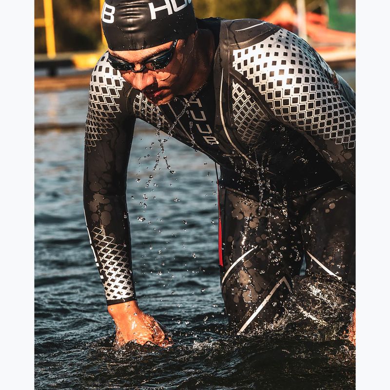 Pánský triatlonový neopren HUUB Lurz Open Water black/red/white 7