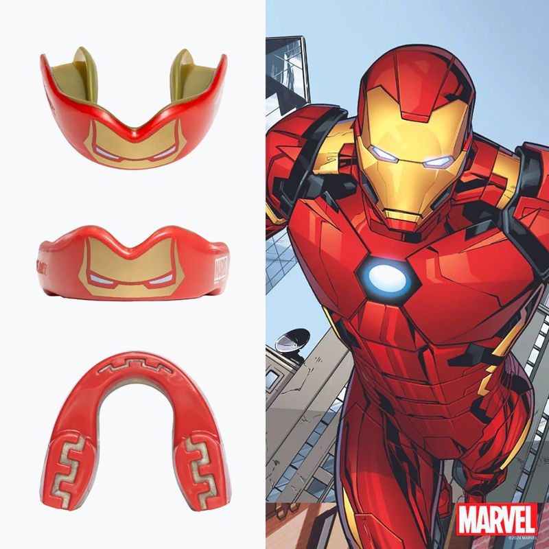 Dětský chránič čelisti SAFEJAWZ Marvel Iron Man red 2