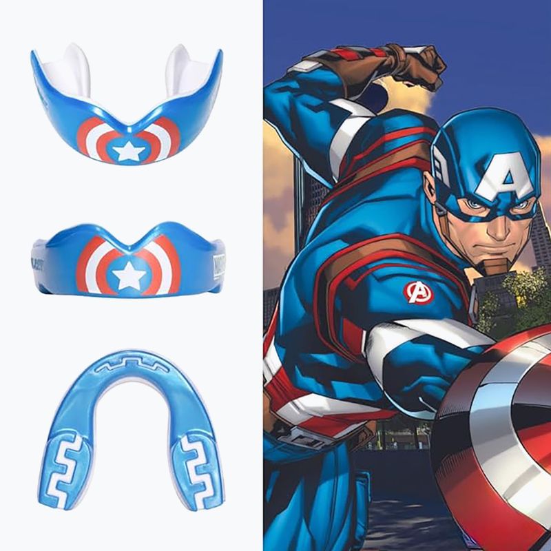 Chránič čelisti SAFEJAWZ Marvel Captain America blue 2