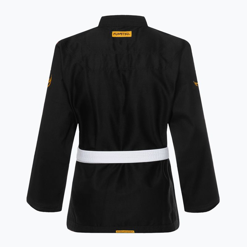 GI pro brazilské jiu-jitsu FUMETSU Ghost V-Lite BJJ black/yellow 3