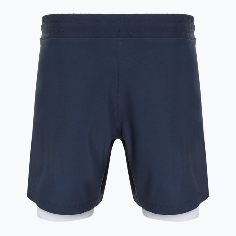 Pánské tréninkové šortky FUMETSU Icon Dual Layer navy/ white 2