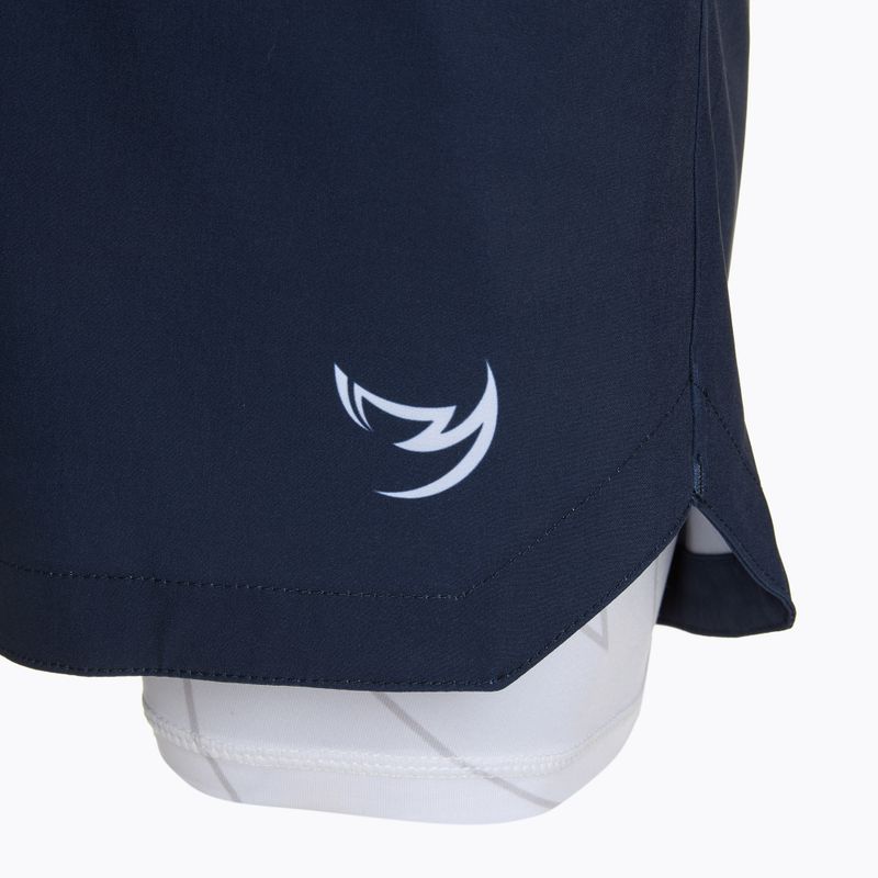 Pánské tréninkové šortky FUMETSU Icon Dual Layer navy/ white 3