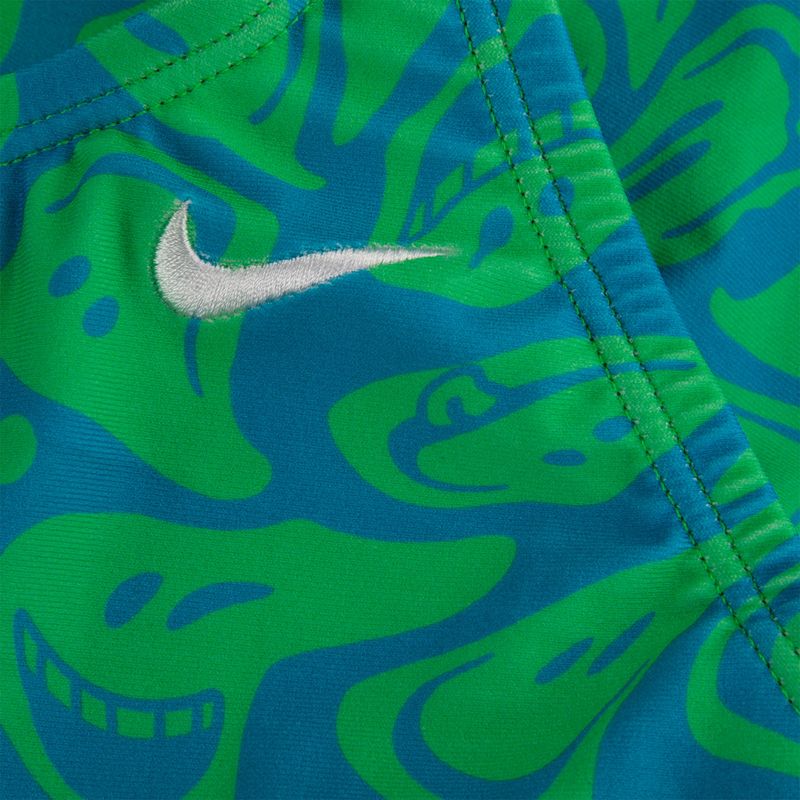 Dětské jednodílné plavky Nike Hydrastrong Multi Print Fastback zelené NESSD045-380 3