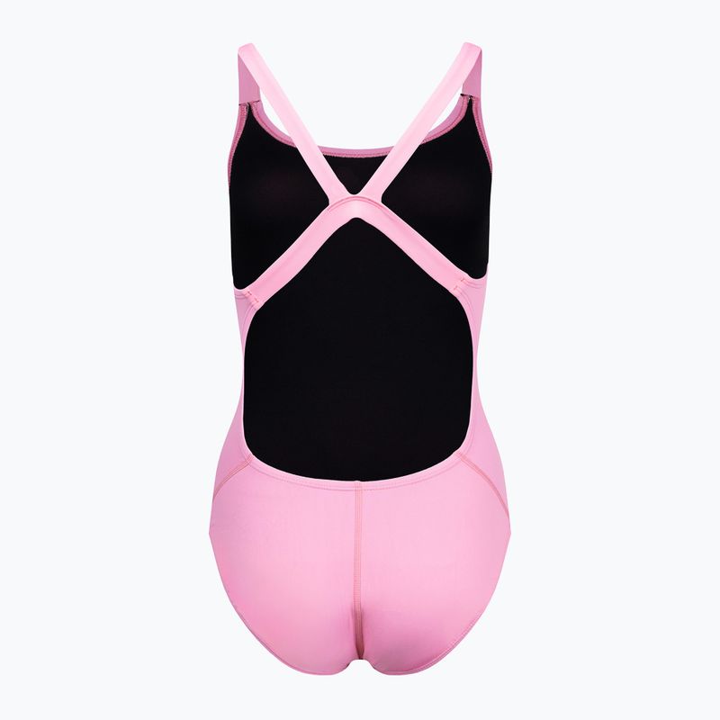Nike Hydrastrong Solid Fastback dámské jednodílné plavky růžové NESSA001-660 2