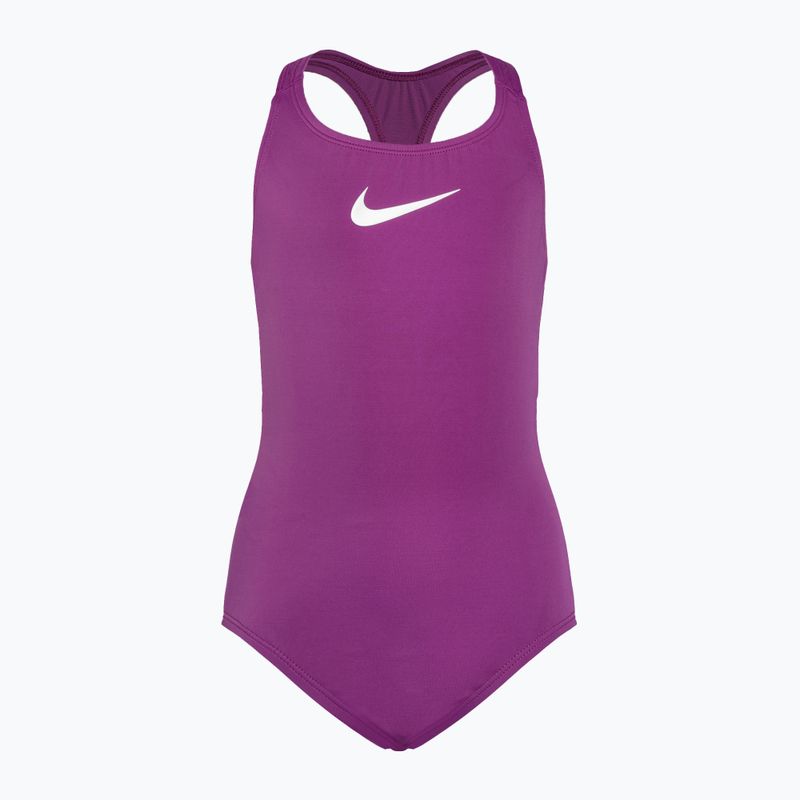 Dětské jednodílné plavky Nike Essential Racerback bold berry