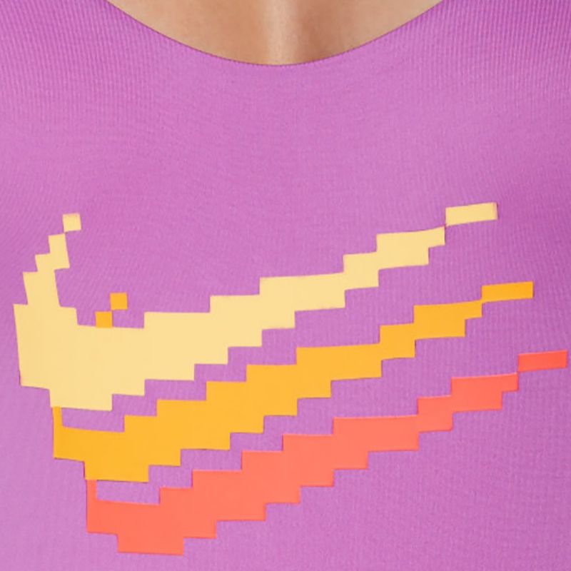 Dámské jednodílné plavky Nike Multi Logo U-Back fuchsia dream 7