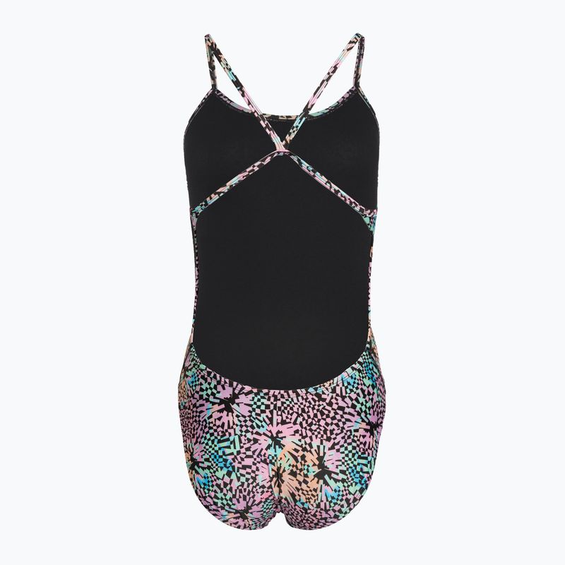 Dámské jednodílné plavky Nike Hydrastrong Multi Print pink bloom 2