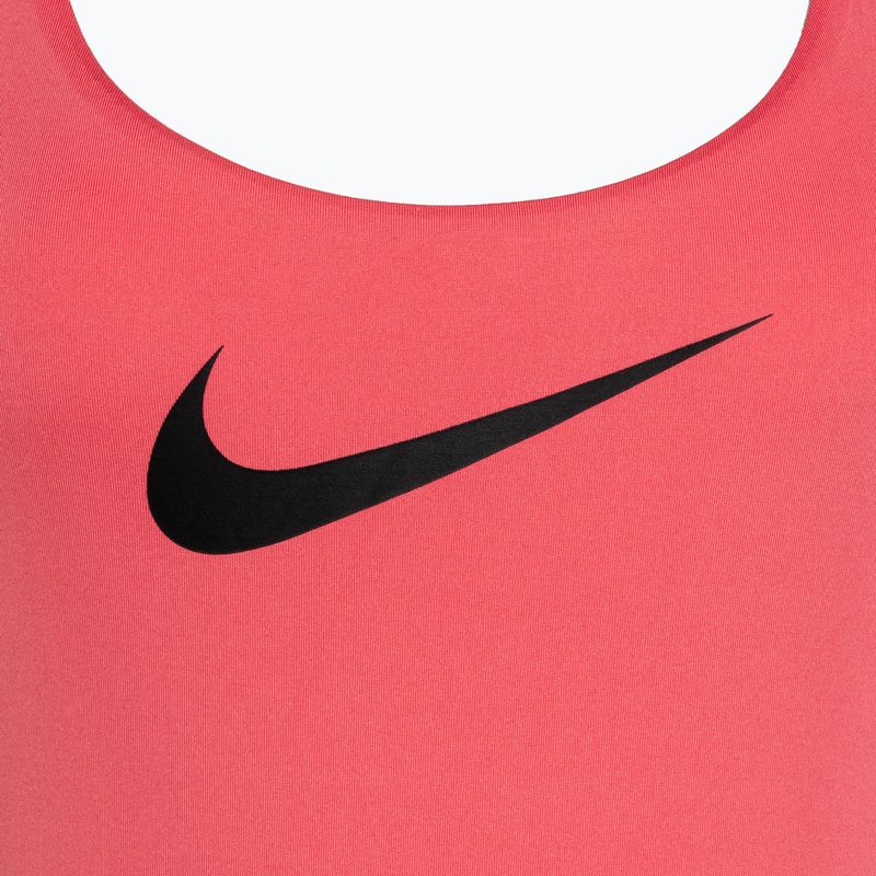 Dámské jednodílné plavky Nike Logo Tape sea coral 3