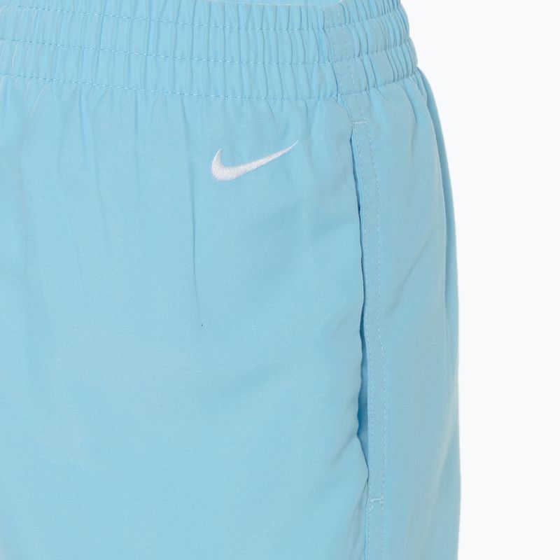 Dětské plavecké šortky Nike Split Logo 4" Volley aquarius blue 4