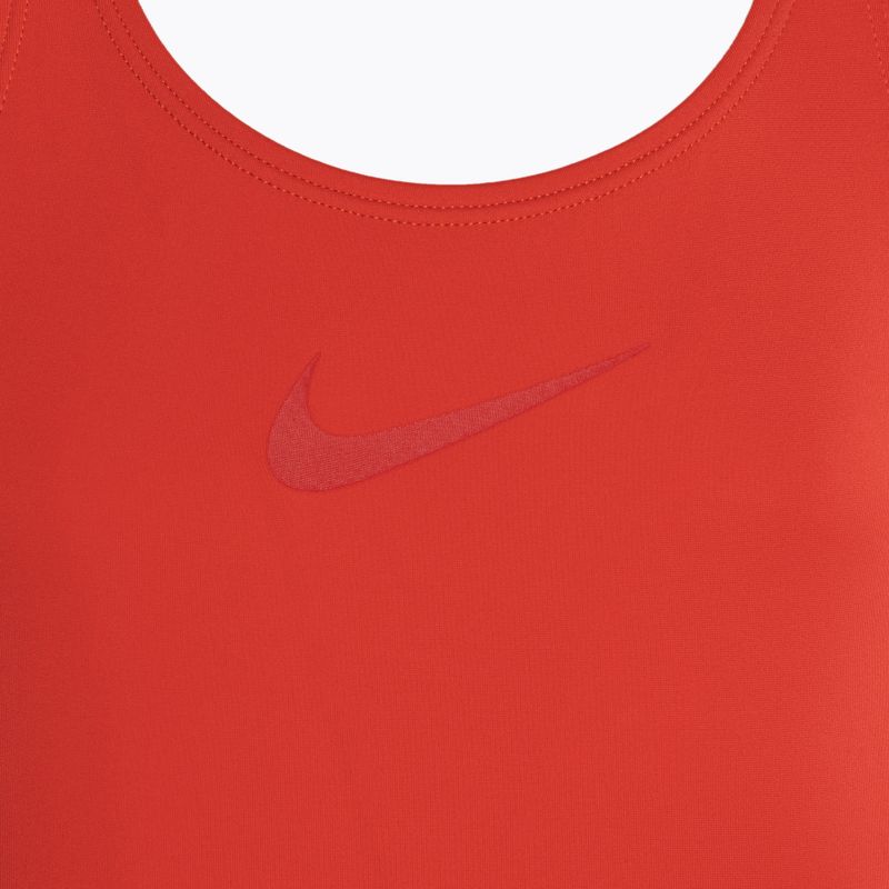 Dětské jednodílné plavky Nike Essential Racerback light crimson 3