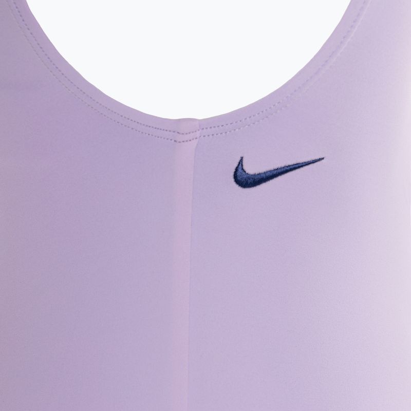 Dětské jednodílné plavky  Nike Multi Logo U-Back lilac bloom 4