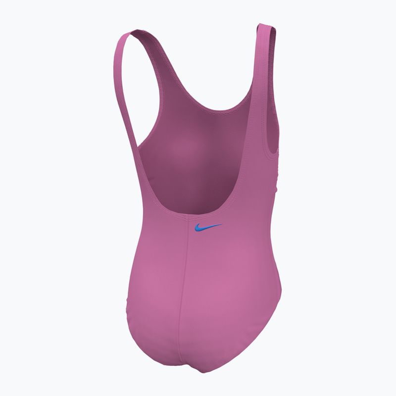 Dětské jednodílné plavky  Nike Multi Logo U-Back playful pink 6