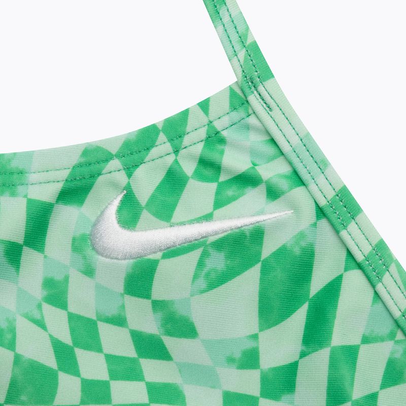 Dámské jednodílné plavky  Nike Hydrastrong Cutout green shock 3