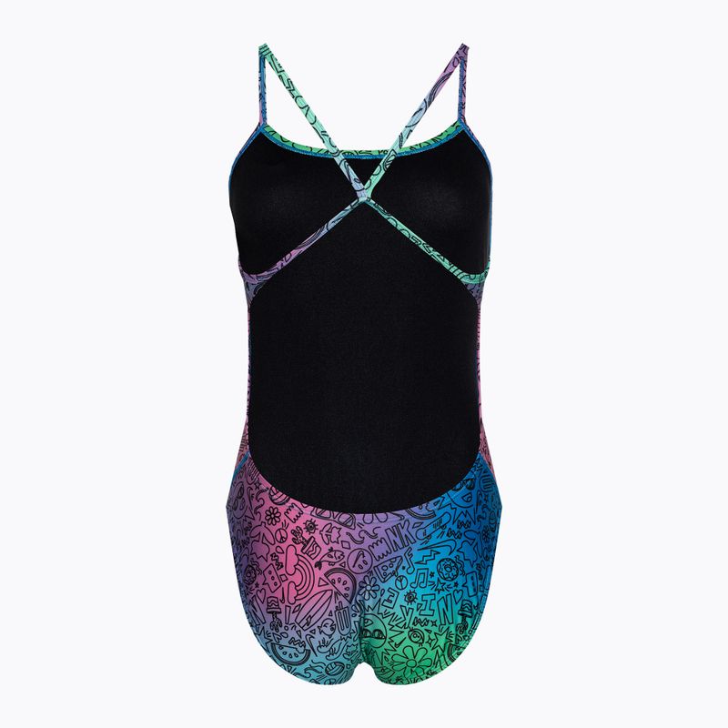 Dámské jednodílné plavky  Nike Hydrastrong Cutout cool multi 2