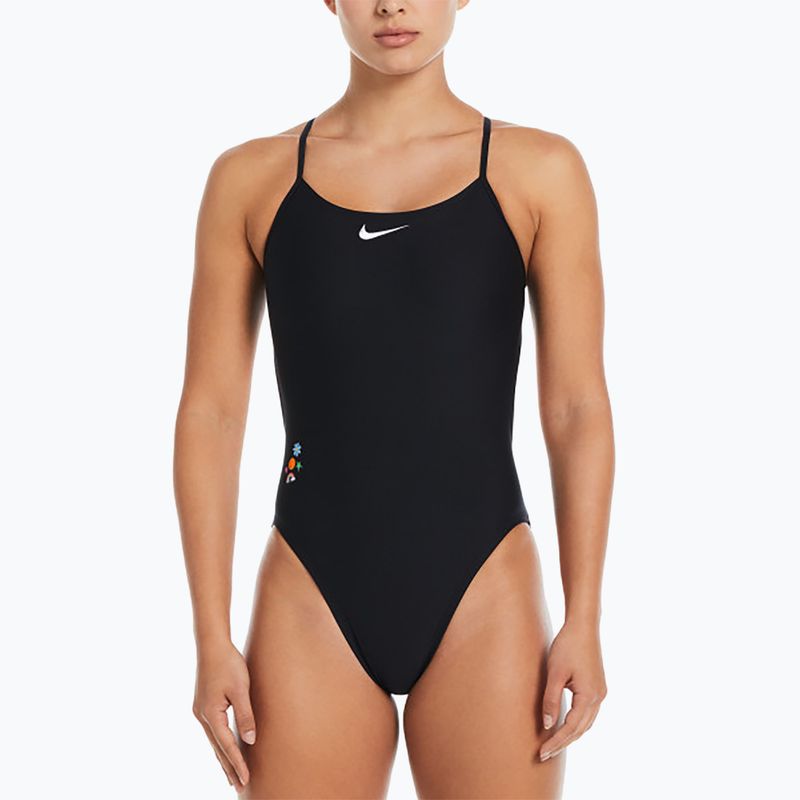 Dámské jednodílné plavky  Nike Hydrastrong Adjustable Crossback black 7