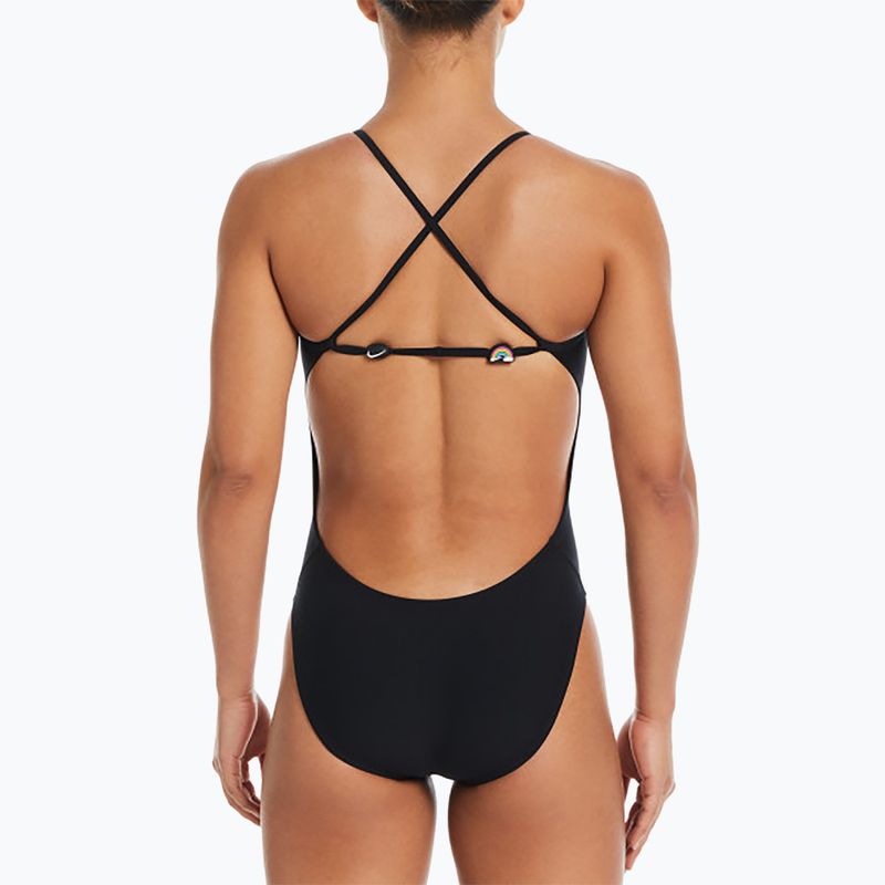 Dámské jednodílné plavky  Nike Hydrastrong Adjustable Crossback black 8