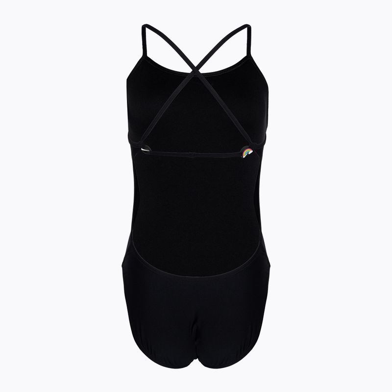Dámské jednodílné plavky  Nike Hydrastrong Adjustable Crossback black 2