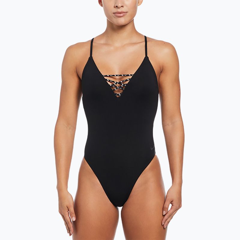 Dámské jednodílné plavky  Nike Sneakerkini 2.0 Croccback black 5