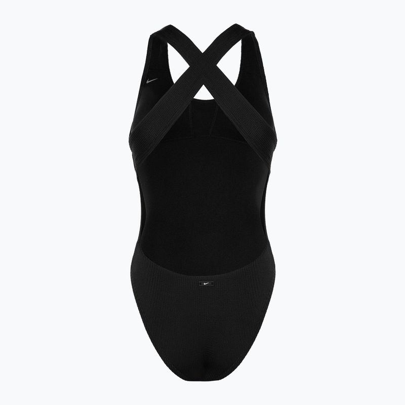 Jednodílné plavky Nike Elevated Essential Pucker Crossback black 2