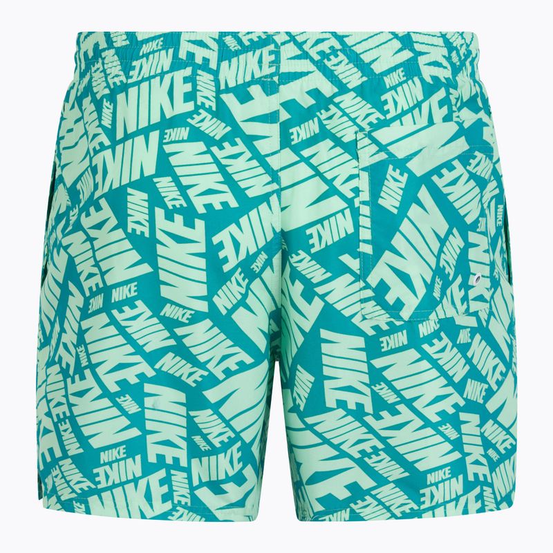 Pánské plavecké šortky Nike Tossed 5" Volley vapor green 2