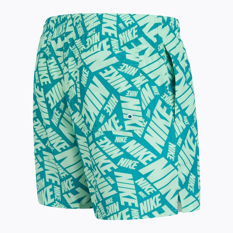 Pánské plavecké šortky Nike Tossed 5" Volley vapor green 3