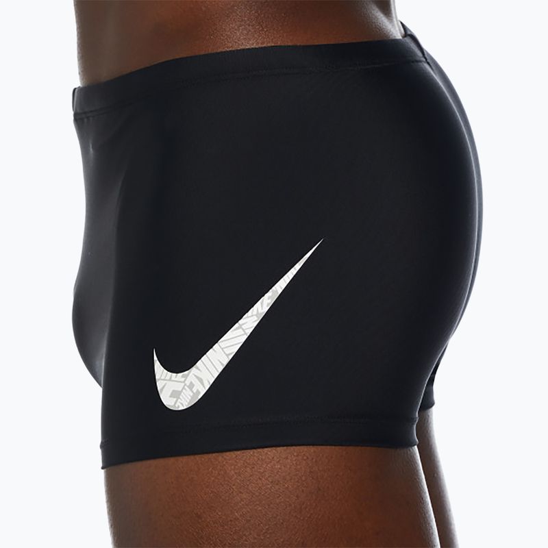 Pánské plavky Nike Tossed Swoosh Square Leg black 4