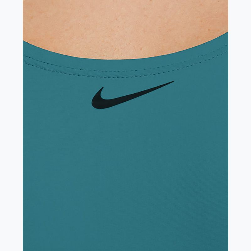 Dámské jednodílné plavky  Nike Logo Tape Fastback dusty cactus 3