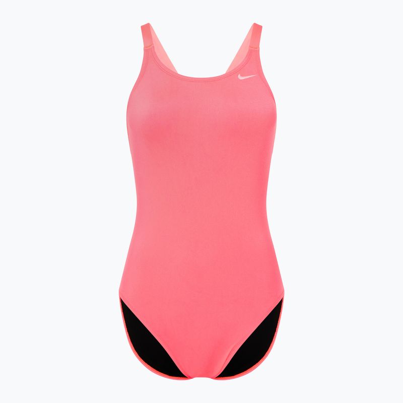 Dámské jednodílné plavky  Nike Hydrastrong Solid Fastback hot punch