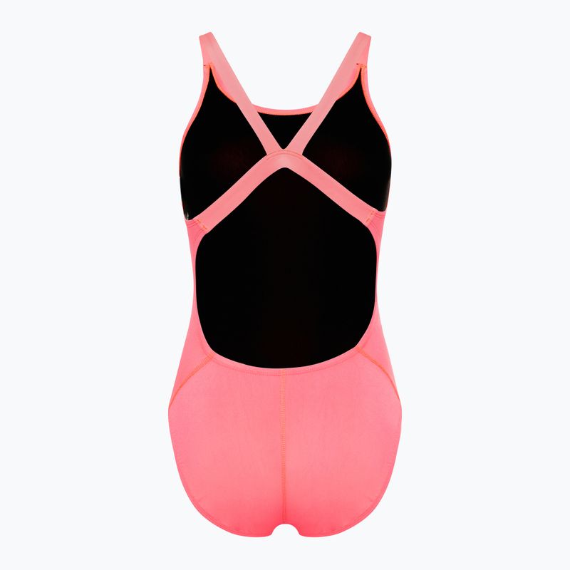 Dámské jednodílné plavky  Nike Hydrastrong Solid Fastback hot punch 2