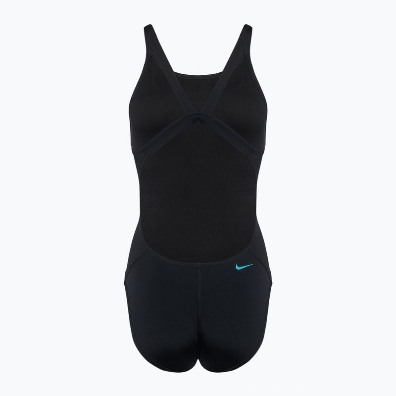 Dámské jednodílné plavky  Nike Hydrastrong 3D Swoosh Fastback black 2