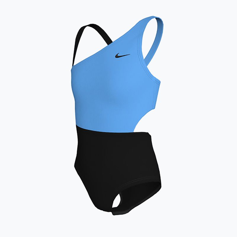 Dětské jednodílné plavky  Nike Color Block Asymmetrical Monokini black 3