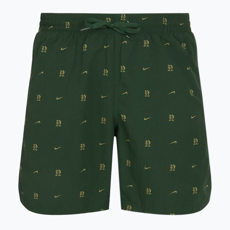 Pánské plavecké šortky Nike Luxe Letter 7" Volley fir