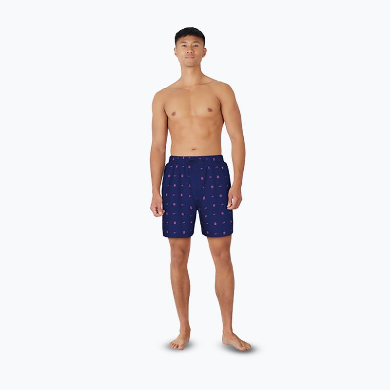 Pánské plavecké šortky Nike Luxe Letter 7" Volley midnight navy 2