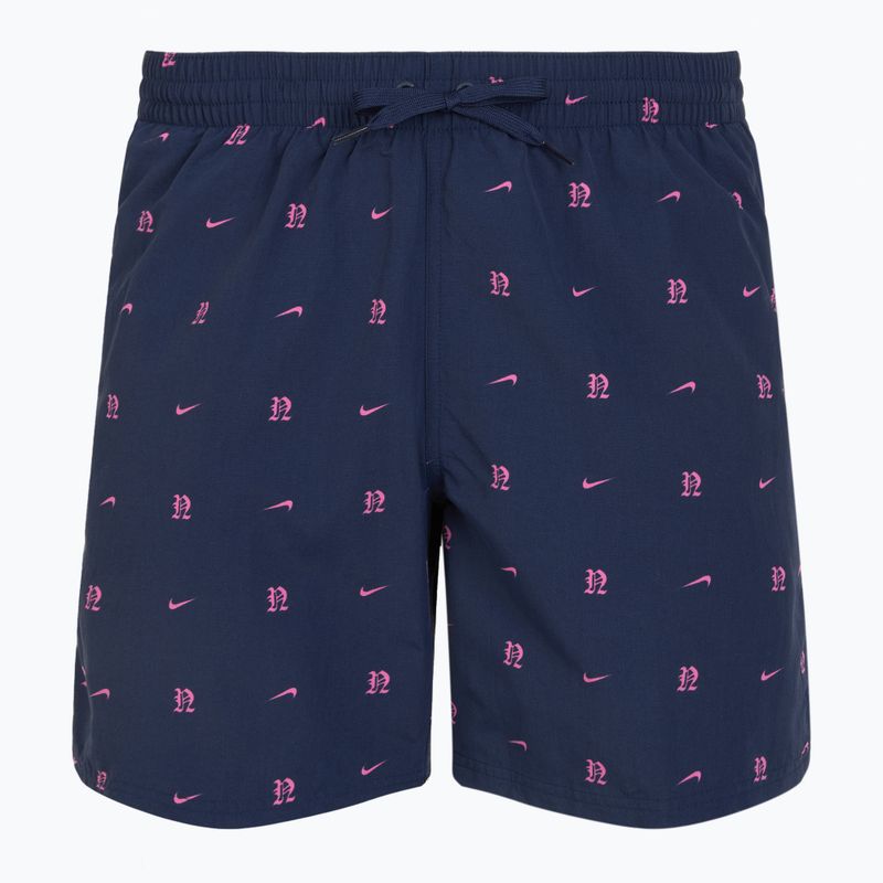 Pánské plavecké šortky Nike Luxe Letter 7" Volley midnight navy